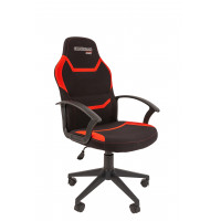 Кресло Chairman game 9 Россия ткань черно/красный New