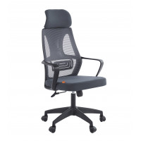 Офисное кресло Chairman CH636 черный пластик, темно-серый