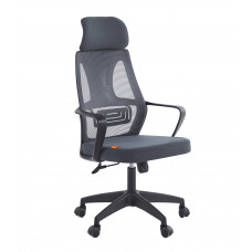 Офисное кресло Chairman CH636 черный пластик, темно-серый