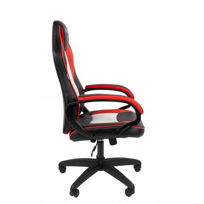 Офисное кресло Chairman Game 16 Россия экокожа черный/красный/белый