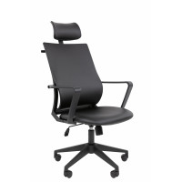 Офисное кресло Chairman 545 Россия экокожа черный