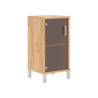 Шкаф-колонка низкая со стеклянной дверью B 411.5L Дуб Бофорд