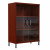 Шкаф средний с малыми стеклянными дверьми B 420.5 Бургунди