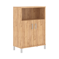 Шкаф средний с глухими малыми дверьми B 420.2 Дуб Бофорд