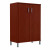 Шкаф средний с глухими дверьми B 420.6 Бургунди
