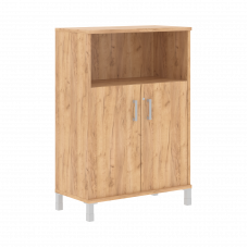 Шкаф средний с замком в глухих малых дверях B 420.3(RZ) Дуб Бофорд