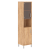 Шкаф-колонка высокая с малой стеклянной дверью и глухой B 431.10L Дуб Бофорд