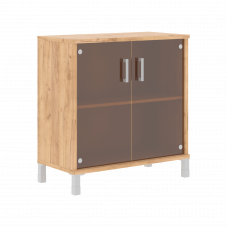 Шкаф низкий со стеклянными дверьми B 410.5 Дуб Бофорд