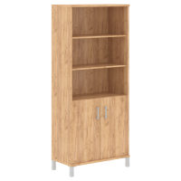 Шкаф высокий с глухими малыми дверьми B 430.2 Дуб Бофорд