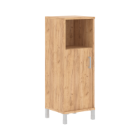 Шкаф-колонка средняя с глухой малой дверью B 421.2L Дуб Бофорд