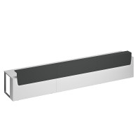 Стол президиум СП 128 БП АР ХР белый премиум (основание)/ антрацит премиум (надстройка)