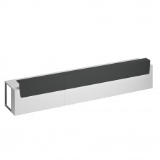 Стол президиум СП 128 БП АР ХР белый премиум (основание)/ антрацит премиум (надстройка)