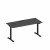 Стол письменный на электроприводе с заглушкой А2 ЧР 004 АР антрацит премиум / черный гладкий