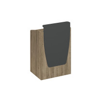 Трибуна СП 130 ДС АР дуб гладстоун светлый (основание)/ антрацит премиум (надстройка)