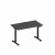 Стол письменный на электроприводе с заглушкой А2 ЧР 002 АР антрацит премиум / черный гладкий