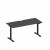 Стол письменный на электроприводе с вырезом А2 ЧР 004.2 АР антрацит премиум / черный гладкий