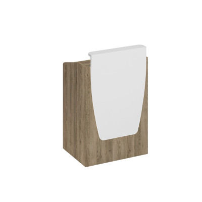 Трибуна СП 130 ДС БП дуб гладстоун светлый (основание)/ белый премиум (надстройка)