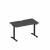 Стол письменный на электроприводе с вырезом А2 ЧР 002.2 АР антрацит премиум / черный гладкий