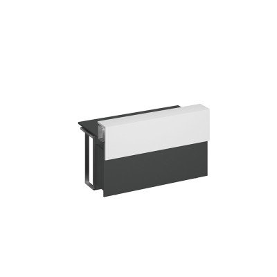 Секция стола президиума СП 127 АР БП ХР антрацит премиум (основание)/ белый премиум (надстройка)