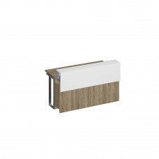 Секция стола президиума СП 127 ДС БП ХР дуб гладстоун светлый (основание)/ белый премиум (надстройка)