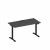 Стол письменный на электроприводе с заглушкой А2 ЧР 003 АР антрацит премиум / черный гладкий