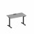 Стол письменный на электроприводе с заглушкой А2 ЧР 002 СЕ серый / черный гладкий