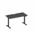 Стол письменный на электроприводе с вырезом А2 ЧР 003.2 АР антрацит премиум / черный гладкий