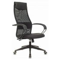 Кресло руководителя Бюрократ CH-607 черный TW-01 сетка/ткань с подголов. крестов. пластик