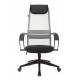 Кресло руководителя Бюрократ CH-607 светло-серый TW-02 сиденье черный сетка/ткань с подголов. крестов. пластик