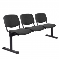 Секция трехместная ИЗО/3 black С, ткань