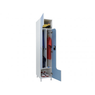 Шкаф для раздевалок WLZ 21-40 EL голубой/белый