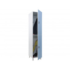 Шкаф для раздевалок WL 12-40 EL голубой/белый