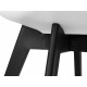 Стул обеденный DOBRIN HARRY (цвет сиденья белый (W-02), ножки пластик черные (В-03))