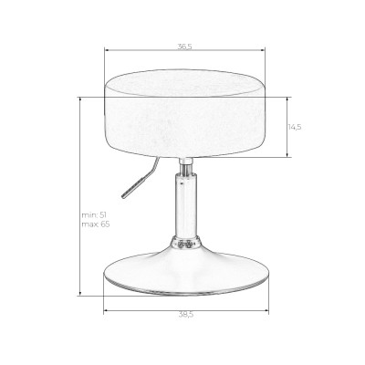 Пуф DOBRIN DANNY BLACK (темно-серое букле (16))