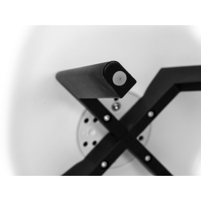 Стул обеденный DOBRIN HARRY (цвет сиденья белый (W-02), ножки пластик черные (В-03))