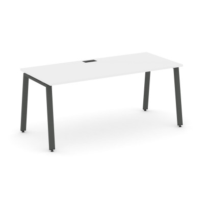 Style Project Direct Стол письменный SN-6A.SR-026.M Белый/Металл Антрацит/Заглушка Металл Антрацит 1