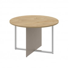 Стол переговорный, круглый Шифт 1200*1200*753 SK.SP-KR-120 Тиквуд Светлый/Капучино