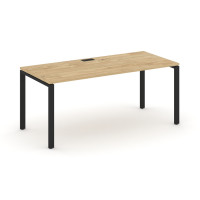 Style Project Direct Стол письменный SN-6P.SR-015.M Тиквуд Светлый/Металл Черный/Заглушка Металл Чер