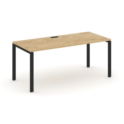 Style Project Direct Стол письменный SN-6P.SR-015.M Тиквуд Светлый/Металл Черный/Заглушка Металл Чер