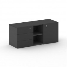 Греденция CRU.GR-1 Базальт UM/Черный UM 1250*460*532