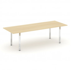 Style Project Direct Lux Стол переговорный M-SN-6P.SPRG-258.3 Акация Лорка/Нержавеющая Сталь/Хром 25