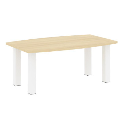 Yalta Стол переговорный LT.SP-3 Акация Лорка/Металл Белый 1800*1100*750