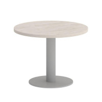 Onix Direct Стол журнальный круглый O.SJ-1 Денвер Светлый/Металл Серый 600*600*450
