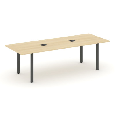 Style Project Direct Стол переговорный SN-6P.SPRG-258 Акация Лорка/Металл Антрацит/Заглушка Металл А