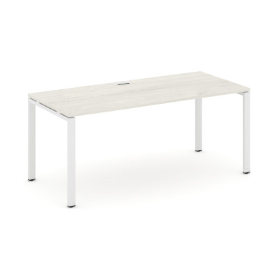 Style Project Direct Стол письменный SN-6P.SR-013.M Дуб Наварра/Металл Белый/Заглушка Металл Белый 1
