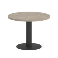 Onix Direct Стол журнальный круглый O.SJ-1 Дуб Аттик/Металл Антрацит 600*600*450