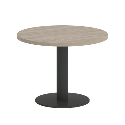 Onix Direct Стол журнальный круглый O.SJ-1 Дуб Аттик/Металл Антрацит 600*600*450