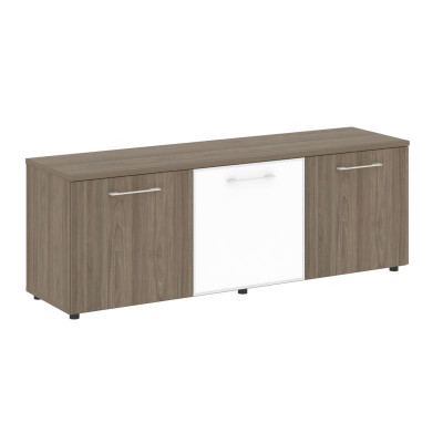 Yalta Тумба модульная LT.TS-3.4 white Вяз Благородный/Стекло White 1642*450*580