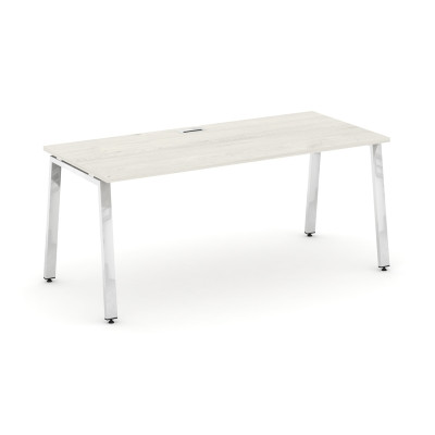 Style Project Direct Lux Стол письменный M-SN-6A.SR-014.M Дуб Наварра/Нержавеющая Сталь/Хром 1580*70