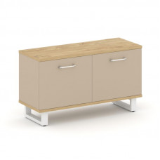 Греденция малая Шифт 1200*450*680 SK.GR-M.P Тиквуд Светлый/Капучино/Металл Белый